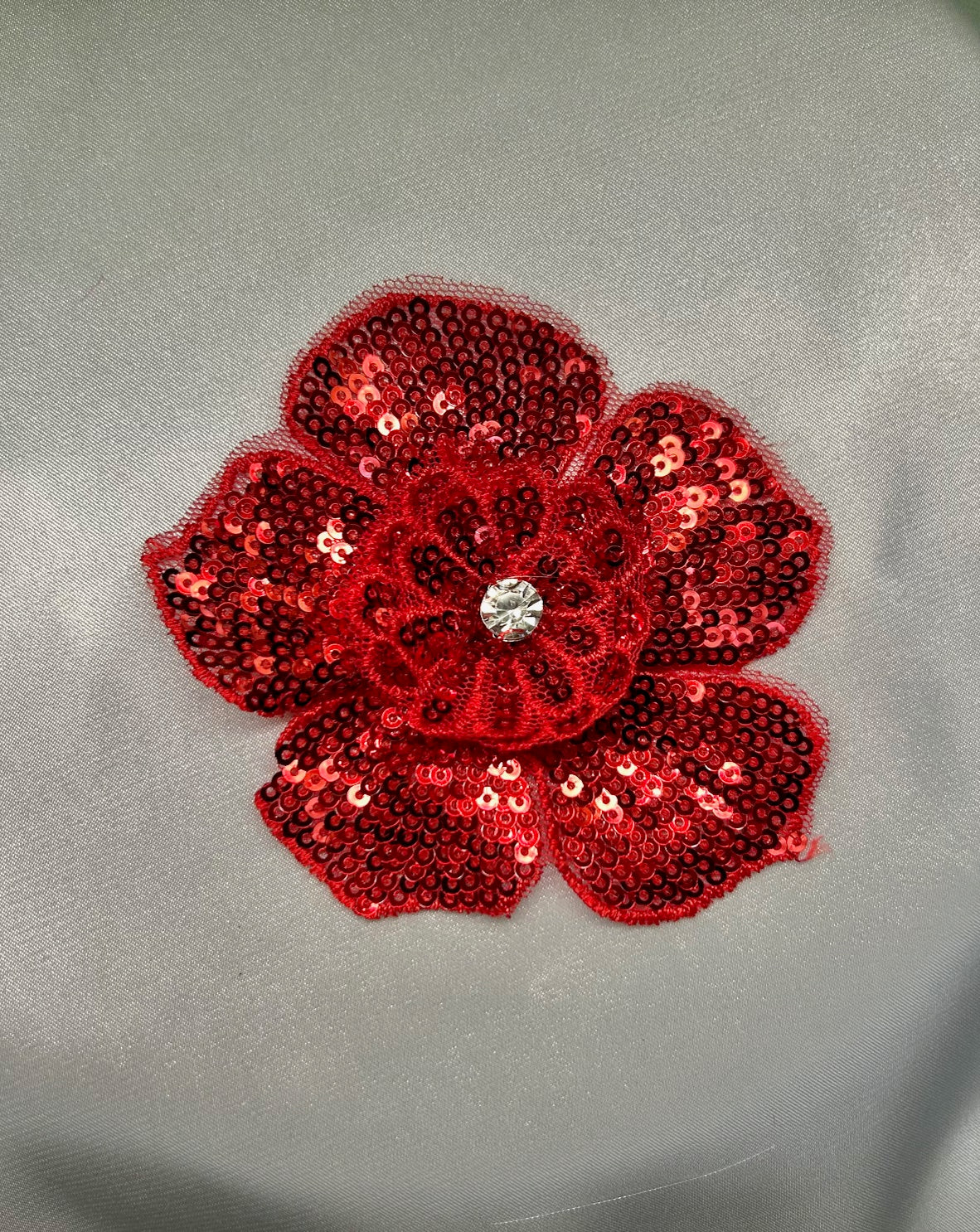 Red Sequin Flower