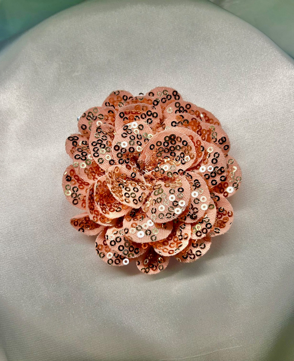 Rose Gold Sequin Flower