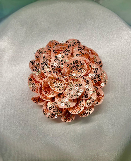 Rose Gold Sequin Flower