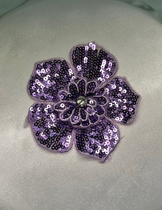 Purple Sequin Flower