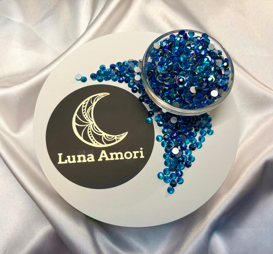 16ss- Capri Blue AB Rhinestones