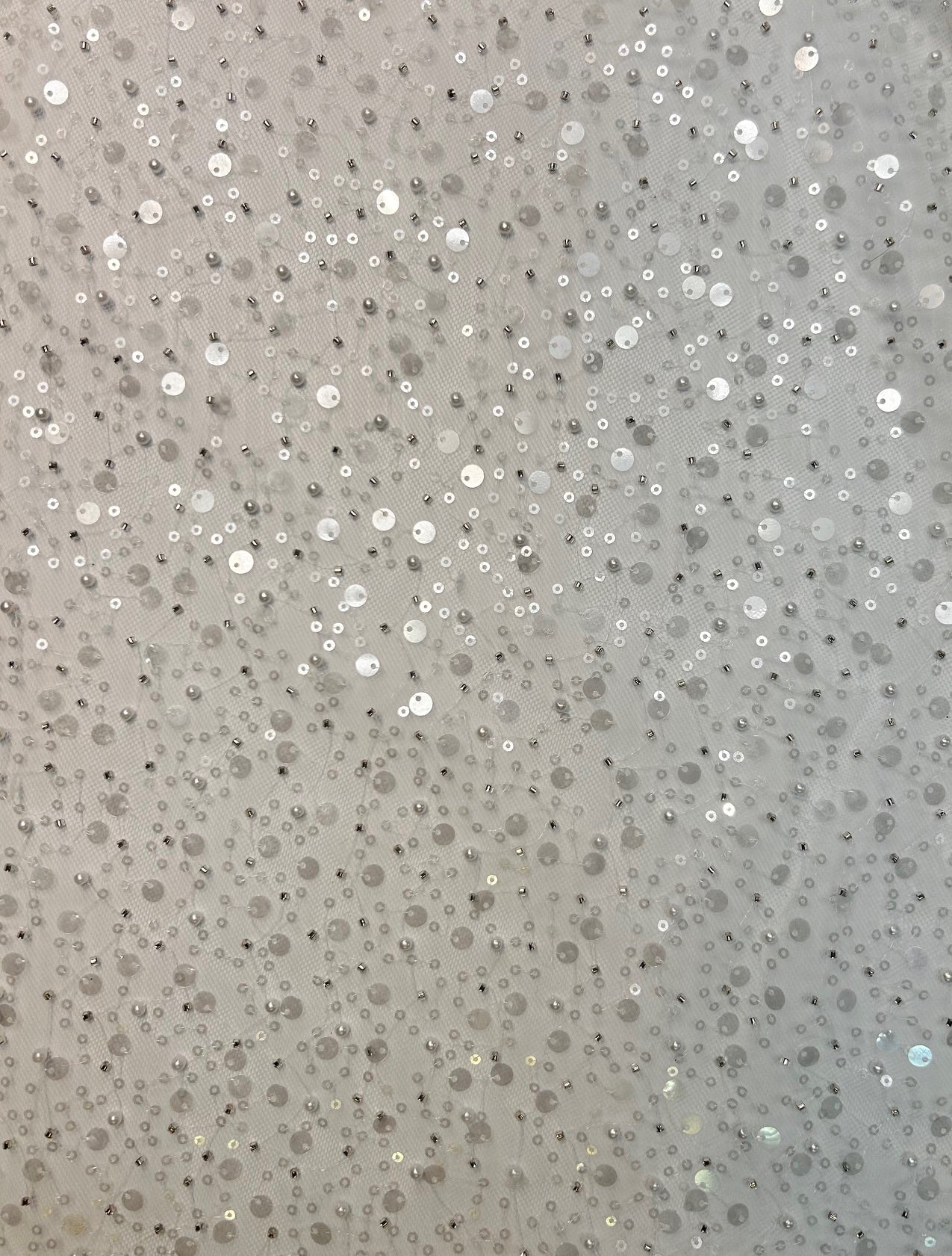 pearl and sequin tuille