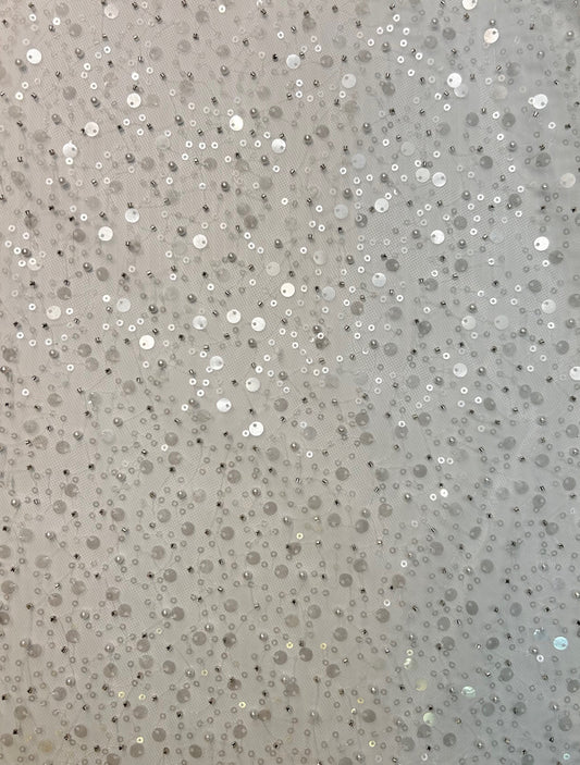 pearl and sequin tuille